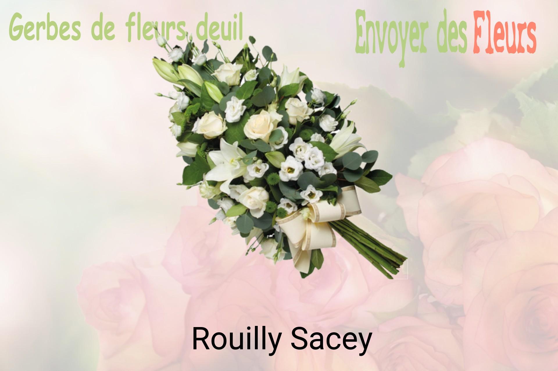 Gerbe de fleurs de deuil livrée à Rouilly-Sacey